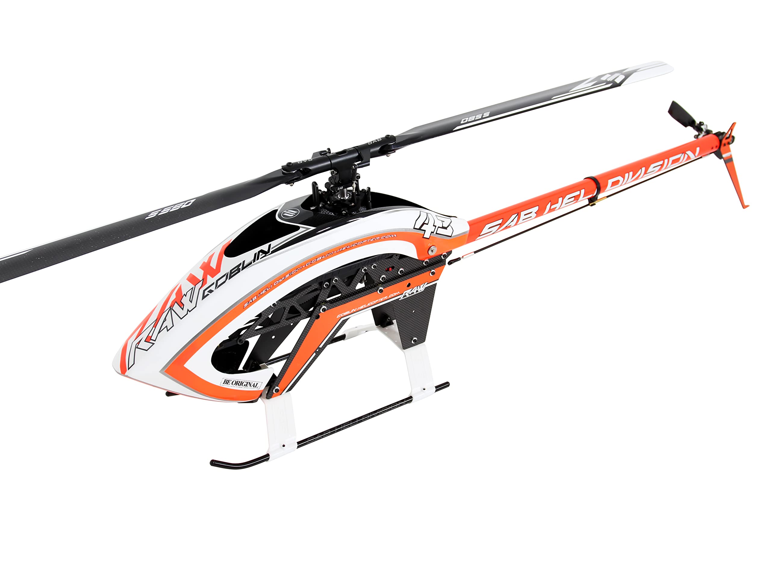 ラジコンヘリ SAB GOBLIN 580 R/WEdition 機体のみ Amazon.com: SAB Goblin RAW 580 Kit White/Orange - with S